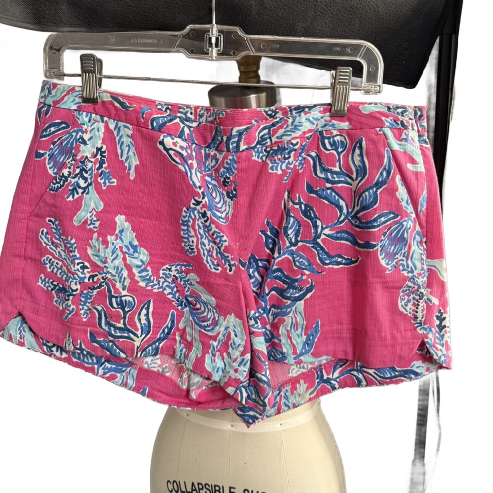 Lilly Pulitzer Pink Floral Print Women's Shorts